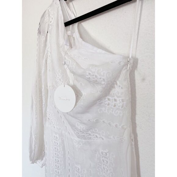 Talulah Never Let me Go Linen Midi dress in white - Picture 11 of 13